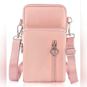 Crossbody Bag Cell Phone Sleeve Concert Venue Bag Adiustable Strap Arm Wrist NWT